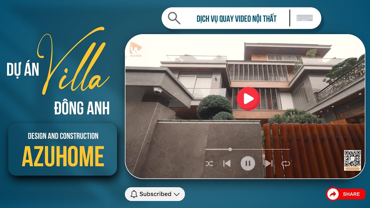 Quay video nội thất nhà ở kết hợp sân vườn trên mái tại Đông Anh, Hà Nội - Media WinWin